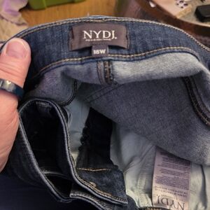 NYDJ Indigo Straight Leg Jeans 18W